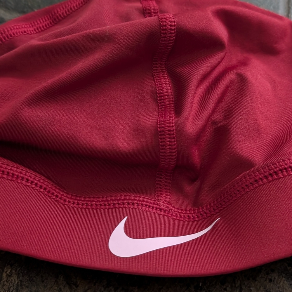 New Nike Pro Combat Color Red Skull Head Cap Hat